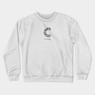 Made of paw print C letter Crewneck Sweatshirt